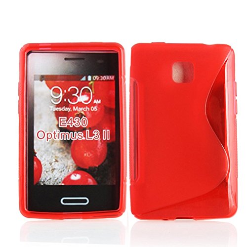 Comprar Bluetrade BT-TPU-LL3R - Funda TPU para LG L3 E400, color rojo al mejor precio