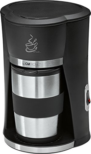 Comprar Clatronic KA 3450 - Cafetera de goteo, capacidad de 1 taza con termo, color negro y plata al mejor precio