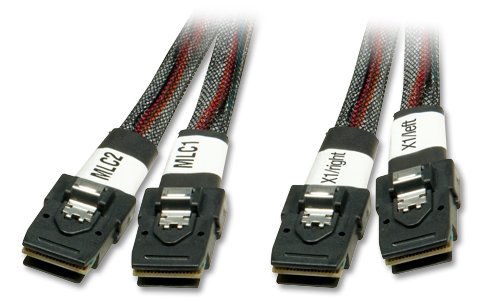 Comprar Lindy 33498 cable Serial Attached SCSI (SAS) - Cable SAS (2x Mini SAS SFF-8087, 2x Mini SAS SFF-8087, Negro, Rojo) al mejor precio