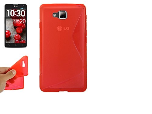 Comprar Bluetrade BT-TPU-LL92R - Funda TPU tipo S para LG L9 II, color rojo al mejor precio