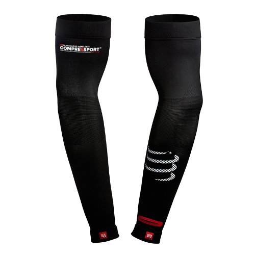 Comprar Compressport Kompressionsarmling ProRacing Armsleeve Watch - Calentadores de brazos de running para hombre, color negro, talla L al mejor precio