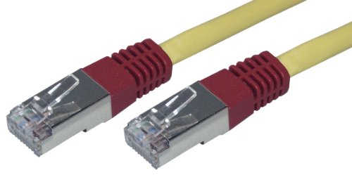 Comprar MCL Cordon RJ45 croise cat 5E blinde de couleur 10m, jaune - Cable de red (jaune, Amarillo) al mejor precio