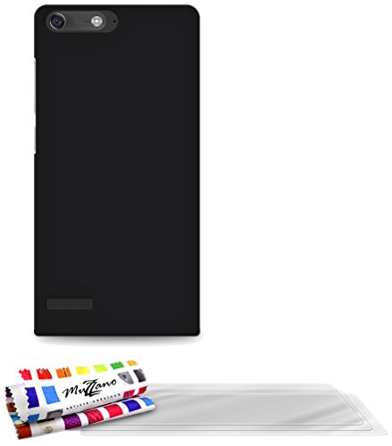 Comprar Muzzano F869214 - Funda para Huawei Ascend G6, incluye 3 protecciones de pantalla, color negro al mejor precio