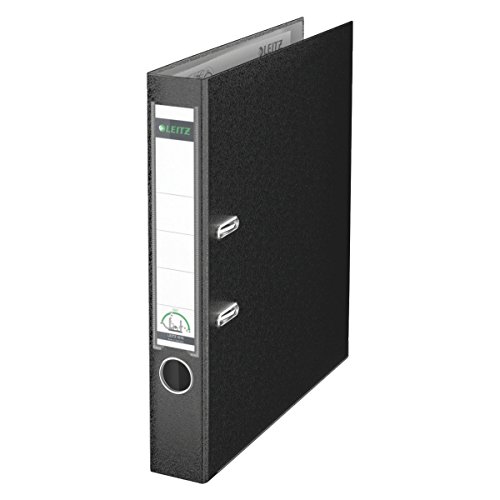 Comprar Leitz 180° Plastic Lever Arch File - Carpeta (5,5 cm, 32 cm, 440g, Negro, 10 pieza(s)) al mejor precio