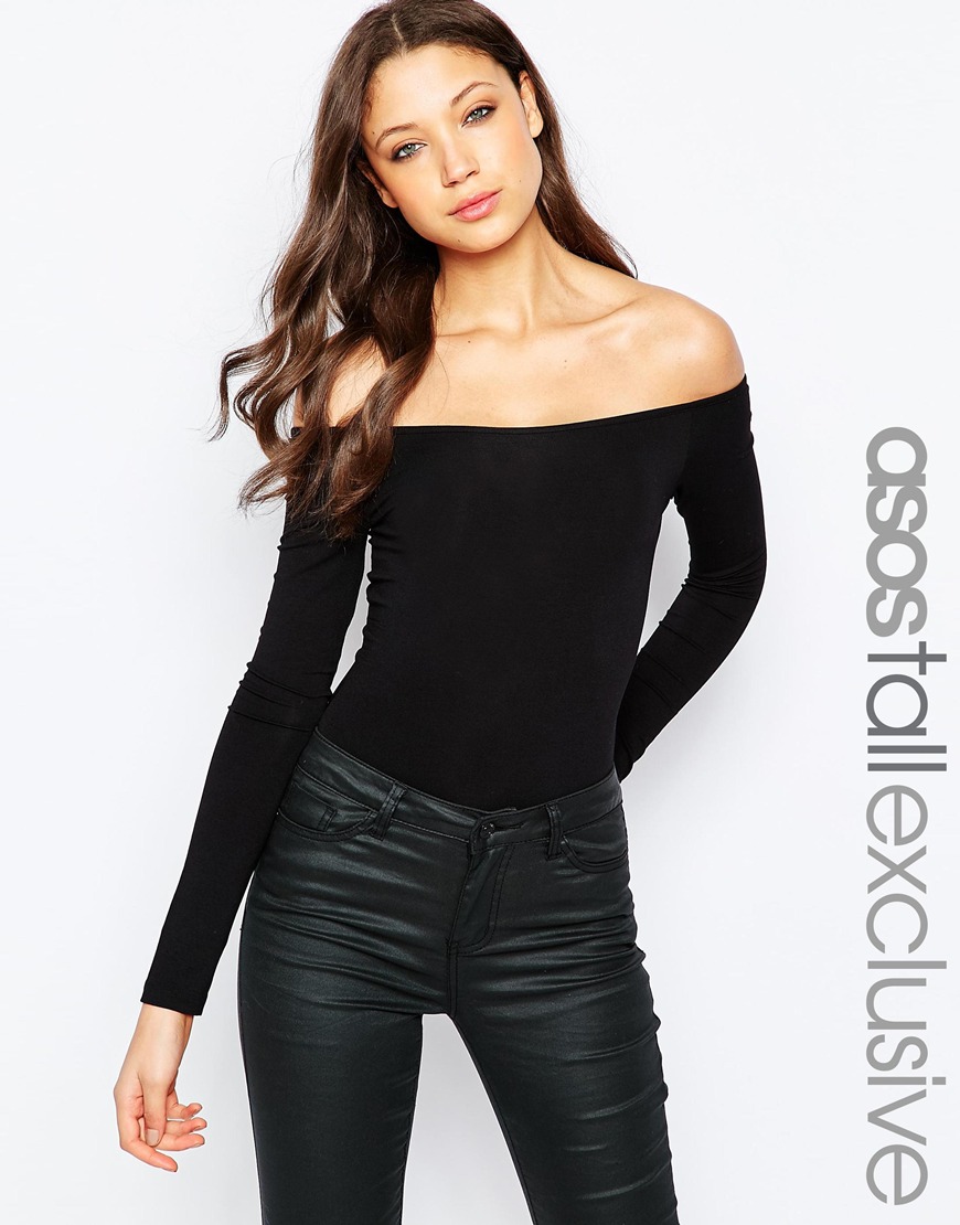 Comprar Body con hombros descubiertos y manga larga de ASOS TALL al mejor precio