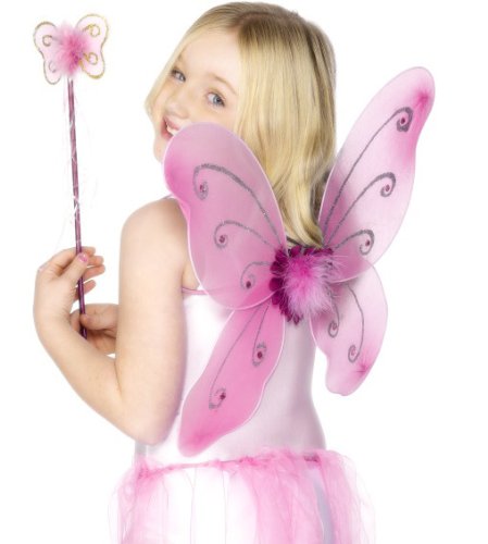 Comprar Pink butterfly kit for girls (accesorio de disfraz) al mejor precio