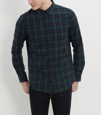 Comprar Navy Check Single Pocket Long Sleeve Shirt al mejor precio