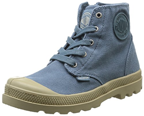 Comprar Palladium Pampa Hi Zip K - Botas de canvas para niña azul Bleu (Nordic Blue/Putty) 33 al mejor precio