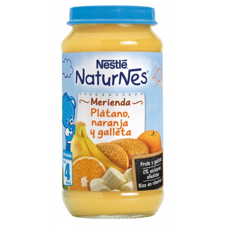 Comprar Tarrito Nestlé  Platano Naranja Galletas 250 g, al mejor precio