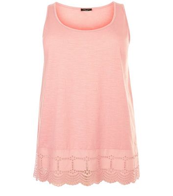 Comprar Curves Coral Crochet Trim Vest al mejor precio