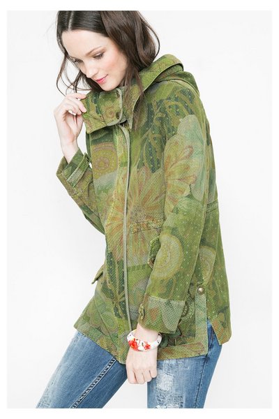 Comprar Desigual - Mujer - Chaqueta verde militar de entretiempo - Merci - Size 38 al mejor precio
