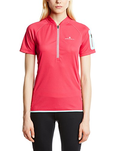 Comprar Ronhill RH-001034-RH00073-16 - Camiseta de running para mujer, color Rosa (Cerise/Aquamarine), talla UK: Talla 16 al mejor precio
