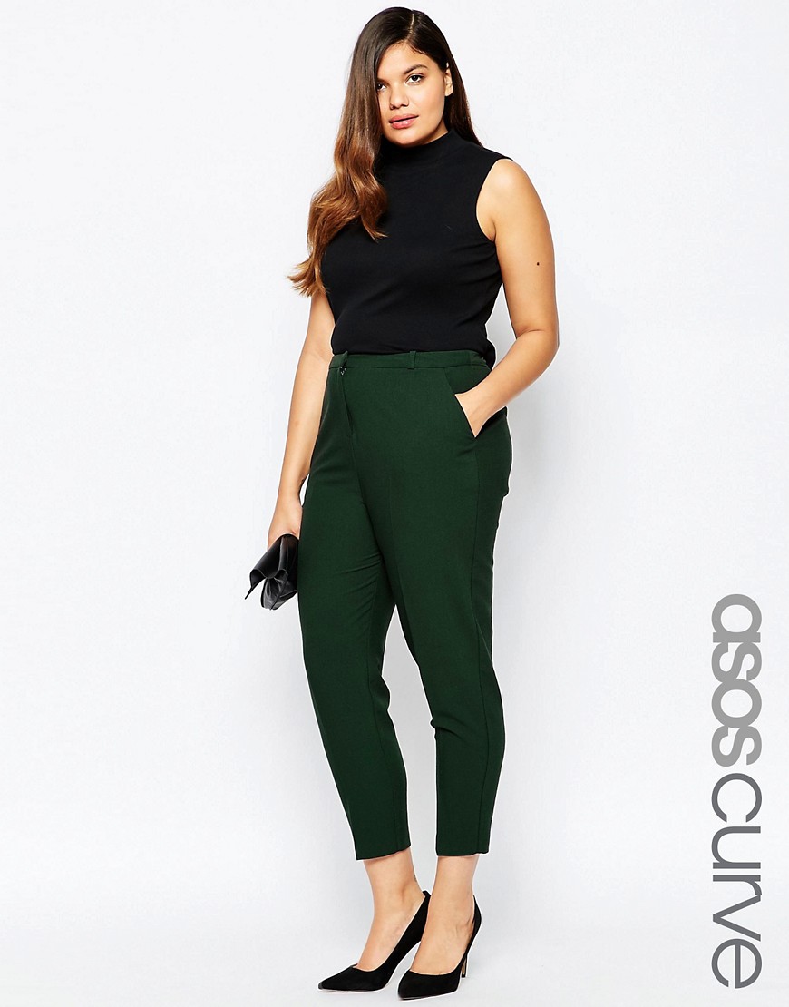 Comprar Pantalón pitillo de crepé de ASOS CURVE al mejor precio