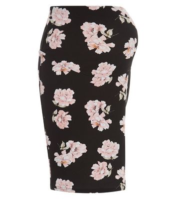 Comprar Maternity Black Floral Print Over Bump Tube Skirt al mejor precio