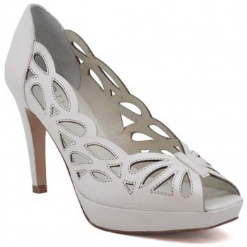 Comprar Zapatos de tacón Dansi Zapatos Novia Piel Marfil Tacón Alto Abierto 49252 al mejor precio