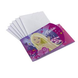 Comprar ¡6 tarjetas de invitación de Barbie? al mejor precio