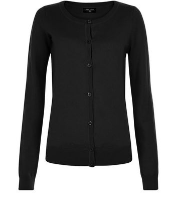 Comprar Tall Black Basic Crew Neck Cardigan al mejor precio