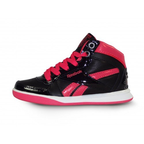 Reebok New Crew - Zapatillas de Piel para niña negro
