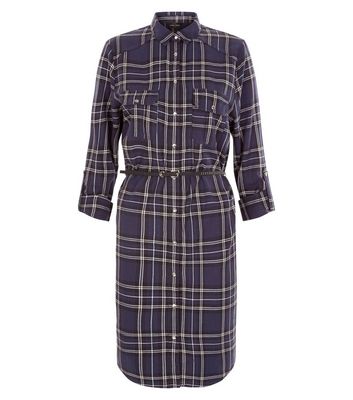 Comprar Blue Check Belted Shirt Dress al mejor precio