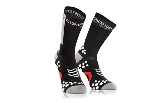 Comprar Compressport Bike 2.1 - Calcetín de ciclismo unisex, color negro / blanco, talla 4 al mejor precio