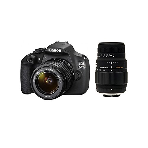 Comprar CANON EOS 1200D + 18-55 IS II + SIGMA 70-300 DG MACRO al mejor precio