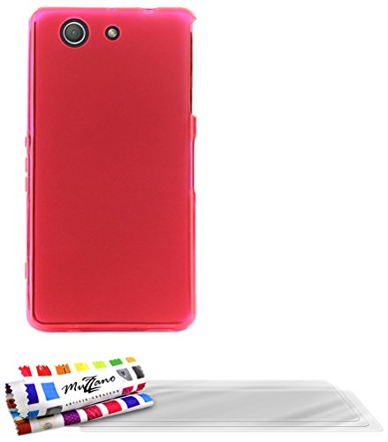 Comprar Muzzano F869054 - Funda para Sony Xperia Z3 Compact, incluye 3 protecciones de pantalla, color rosa al mejor precio