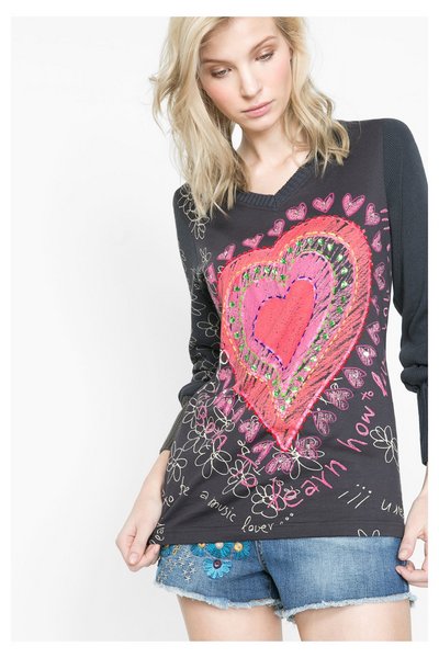 Comprar Desigual - Mujer - Camiseta de entre-tiempo de manga larga - Roberta - Size M al mejor precio