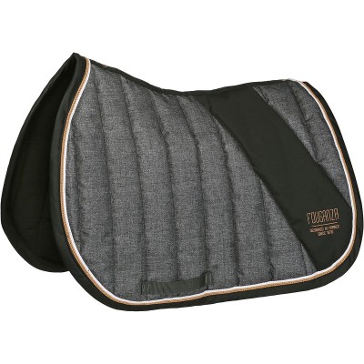 Comprar Mantilla de silla equitación Jump negro - talla caballo FOUGANZA al mejor precio