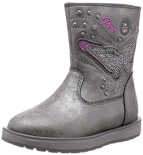 Comprar Geox JR NOHA A - botas de caño bajo de material sintético niña, color Plata, talla 34 al mejor precio