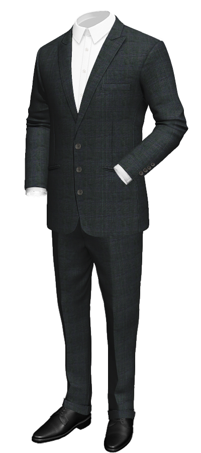 Comprar Traje gris a cuadros de lana - Traje a medida al mejor precio
