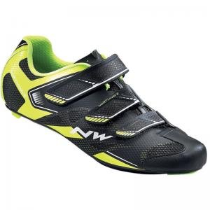 Comprar Zapatillas Carretera Northwave Sonic 2 Negro-Amarillo Fluor - Talla: 43 al mejor precio