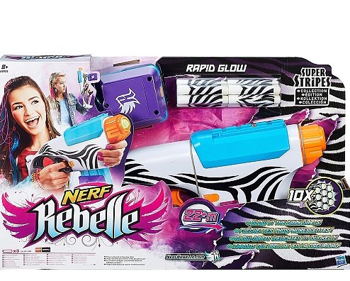 Comprar Nerf Rebelle - Super Stripes Rapid Glow al mejor precio