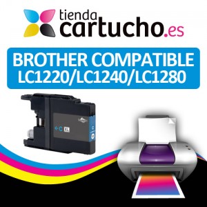 Comprar Cartucho Cyan Brother LC1280 / LC1240 / LC1220 compatibleCartucho Cyan Brother LC1280 / LC1240 / LC1220 compatible al mejor precio