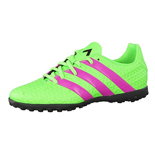Comprar adidas Ace 16.4 TF J Botas de fútbol, Unisex infantil, Verde / Rosa / Negro, 32 al mejor precio