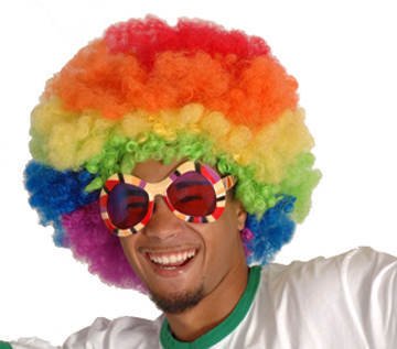 Comprar Peluca afro disco estilo payaso para adulto al mejor precio
