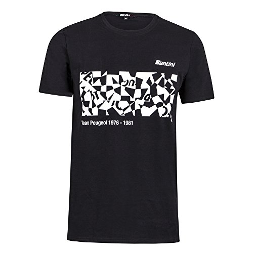 Comprar Santini Camiseta Manga Corta Art Peugeot Team Negro S al mejor precio