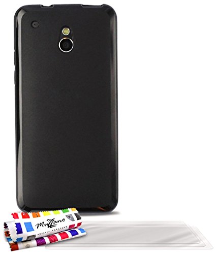 Comprar Muzzano F25157 - Funda para HTC One Mini (M4) + 3 protecciones de pantalla, color negro al mejor precio