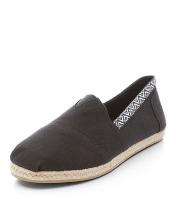 Comprar Black Aztec Tape Trim Espadrilles al mejor precio