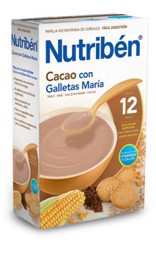 Comprar Papilla Nutribén Bebé con Cacao y Galleta María 500 g. al mejor precio