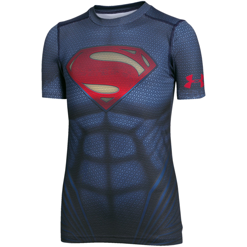 Comprar Under Armour Boy's Transform Yourself Superman T-Shirt - Navy Blue - M al mejor precio