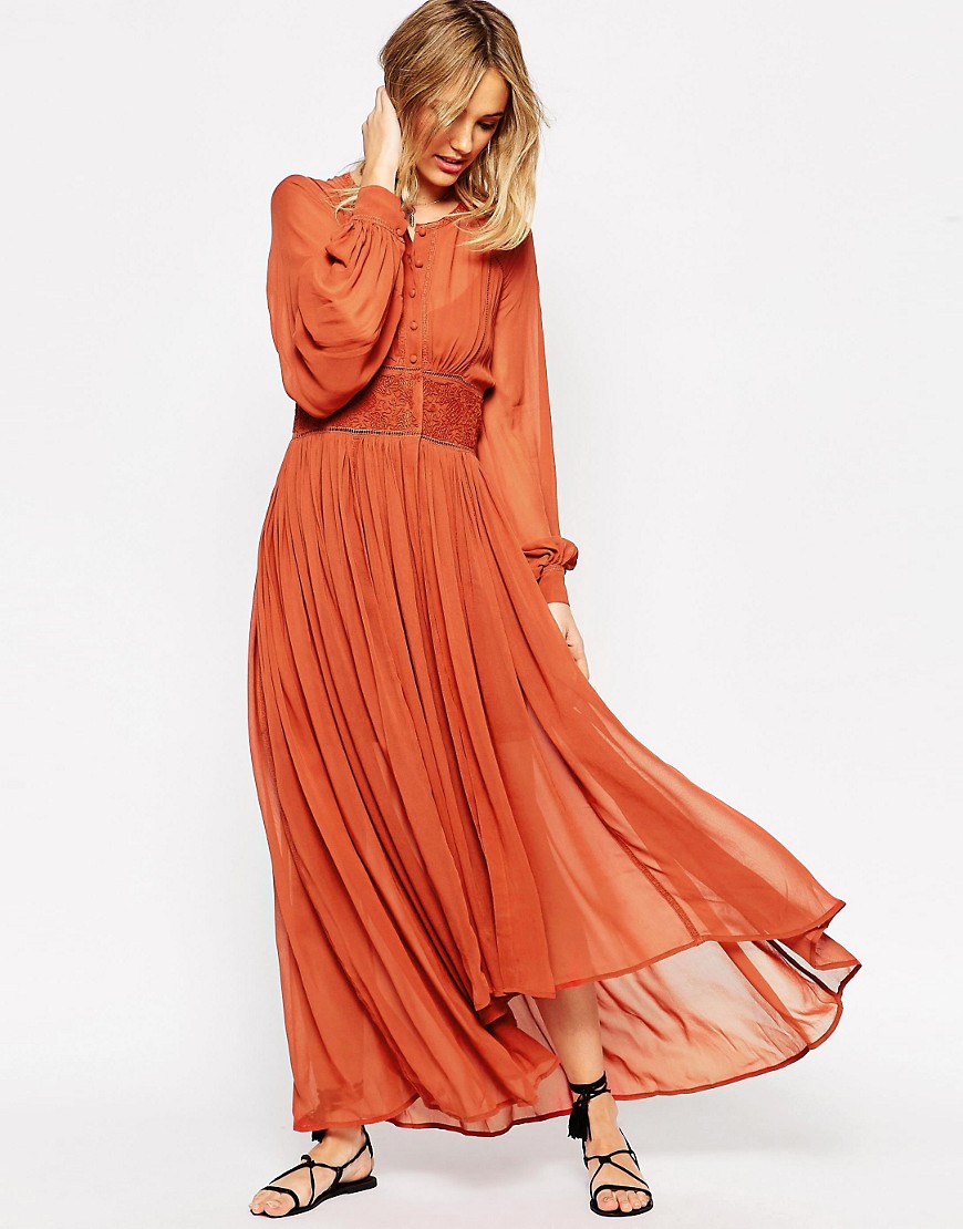 Vestido largo bohemio de ASOS Premium