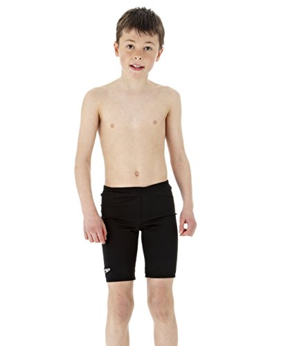 Comprar Speedo Boy's Endurance+ - Bañador de natación para niño, tamaño Medium, color negro al mejor precio