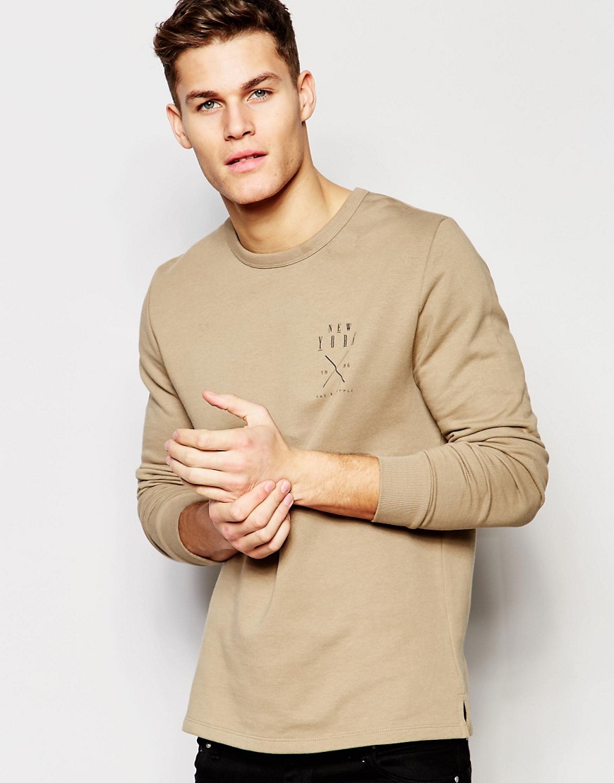 Comprar Sudadera con estampado NYC en el pecho de ASOS al mejor precio