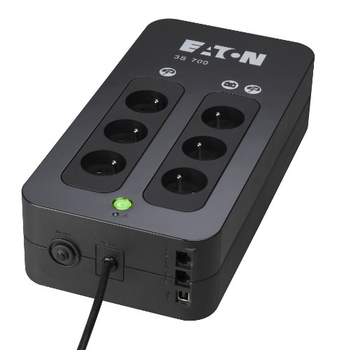 Comprar Eaton 3S 700 FR - Fuente de alimentación continua (UPS) (700 VA, 420 W, 161 V, Type E (FR), Sealed Lead Acid (VRLA), 9 min) al mejor precio