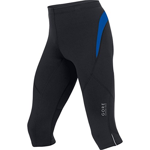 Comprar Gore Running Wear Essential 3/4 - Mallas para hombre, color negro / azul, talla L al mejor precio