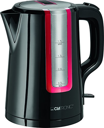 Comprar Clatronic WK 3559 - Hervidor de agua eléctrico, capacidad de 1,7 l, 2200 W, color negro y rojo al mejor precio