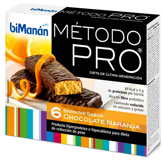 Comprar Barritas biManán PRO Sabor Chocolate-Naranja 6 uds. al mejor precio