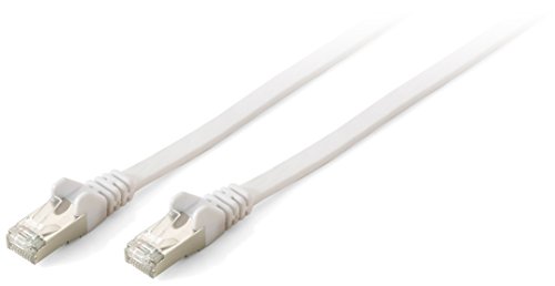 Comprar EQUIP Slim - Cable de pares trenzados (10 unidades, cat. 6A, 3 m, 10G S/FTP, plano, fino), color blanco al mejor precio