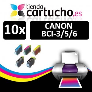 Comprar PACK 10 CANON BCI-3/5/6PACK 10 CANON BCI-3/5/6 al mejor precio