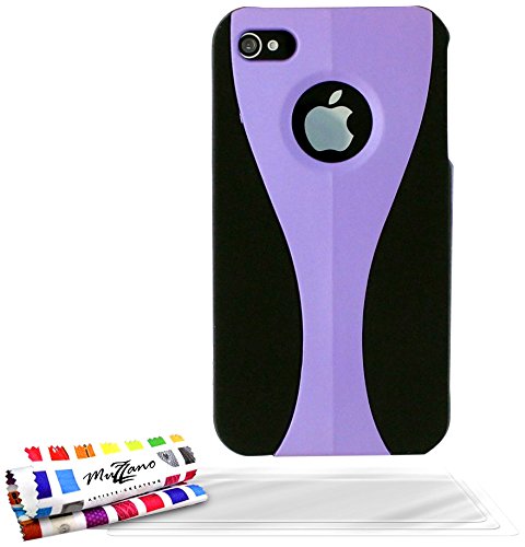Comprar Muzzano F11281 - Funda para Apple iPhone 4, incluye 3 protectores de pantalla, color violeta al mejor precio